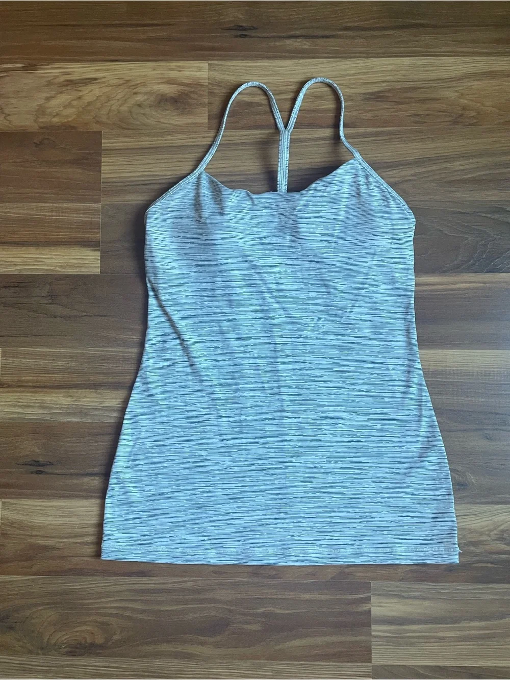 Lululemon Power Pose Tank Wee Are From Space Ice Grey Alpine White Size 8